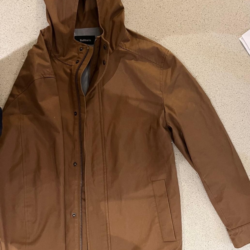 Balibaris Brown Hooded Jacket for Men (French Brand)